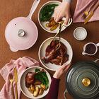 Assiettes creuses minimalistes (ensemble de quatre)